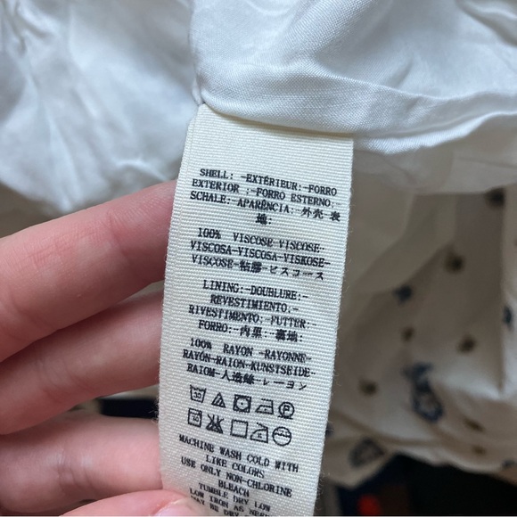 Free People Two Faces Floral Mini Dress in Tea Combo size Large - Picture 9 of 9